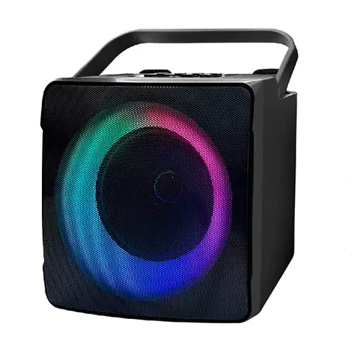 Портативная беспроводная колонка с караоке SDRD SD-508 (Bluetooth, RGB, микрофон, Black) - фото 4