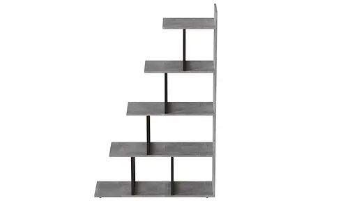 Этажерка Ferrum-decor Стелла 1600x1020x300 Черный металл ДСП Бетон (FRD-105482) - фото 2