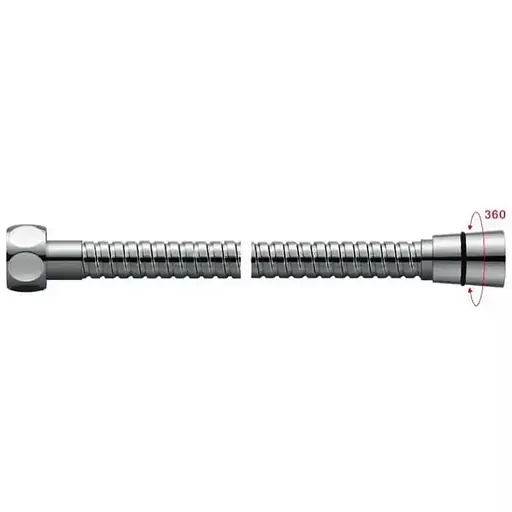 Душовий шланг, 1500 мм хром Gappo G46, Хром - фото 1