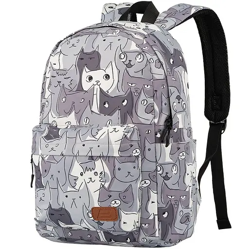 Рюкзак для ноутбука 2E 13" TeensPack Cats, Grey (2E-BPT6114GC) - фото 1