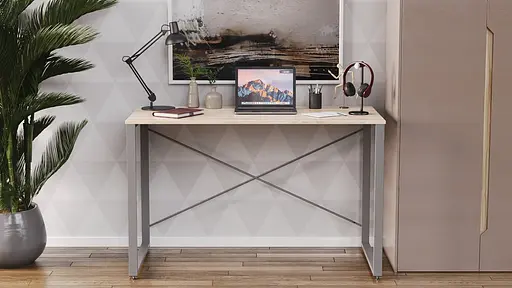 Письменный стол Ferrum-decor Серии Коннект 75x120x60 серый ДСП Дуб Сан-Марино 16мм (FRD-104214) - фото 3