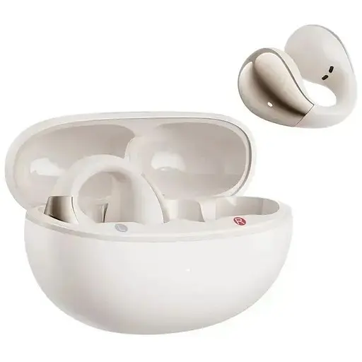 Навушники бездротові QCY Crossky C30 TWS стереогарнітура відкрита біла - фото 1