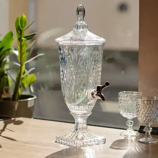 Лимонадниця Crystal Trinity 2 літри з краном для соку мохіто молока напоїв Yiwu HP-19-301 - фото 4