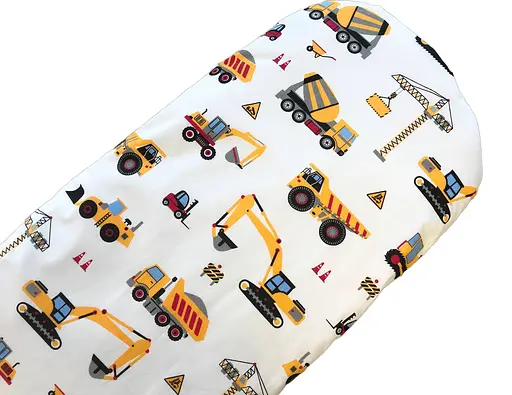 Простынь хлопковая Moontime в коляску "Грузовики" - фото 1