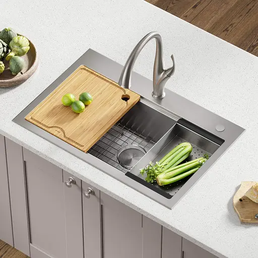 Кухонна мийка Kraus Kore KWT300-32, Нержавіюча сталь - фото 4