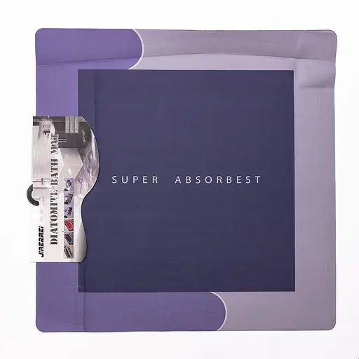 Килимок для ванної кімнати з діатоміту Super Absorbest 58×58 (см) вологопоглинаючий килимок для будинку ванни Yiwu HP-42-12 - фото 3