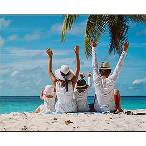 Алмазна мозаїка Strateg ПРЕМІУМ Сімейний відпочинок розміром 30х40 см (HEG86869) - фото 1