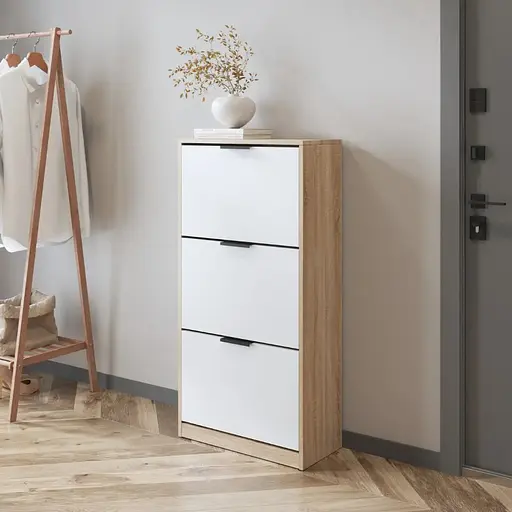 Тумба для взуття VAYS в передпокій M-45 дуб сонома-білий