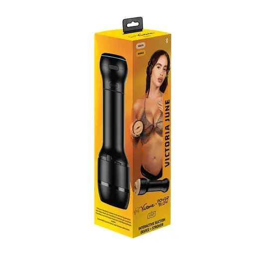 Реалистичный мастурбатор Kiiroo Victoria June Realistic Lips + PowerBlow телесный - фото 8
