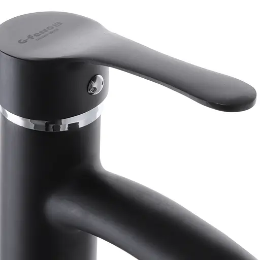 Змішувач для умивальника G-Ferro LAura-001 black GF1301 Чорний матовий - фото 3