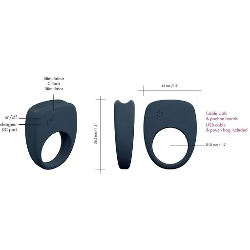 Эрекционное вибро-кольцо Dorcel MasteRing - фото 5