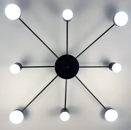 Стельовий LED світильник чорного кольору Line.F DE 34/8 BK - фото 2