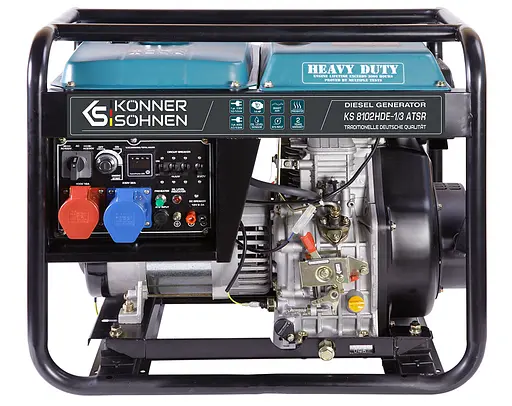 Генератор дизельний Konner&Sohnen 6/6.5 кВт KS 8102HDE-1/3 ATSR - фото 1