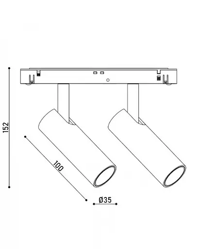 Світильник магнітний трековий Kloodi KDMG-SPOT35 2x7W 4K GD - фото 4