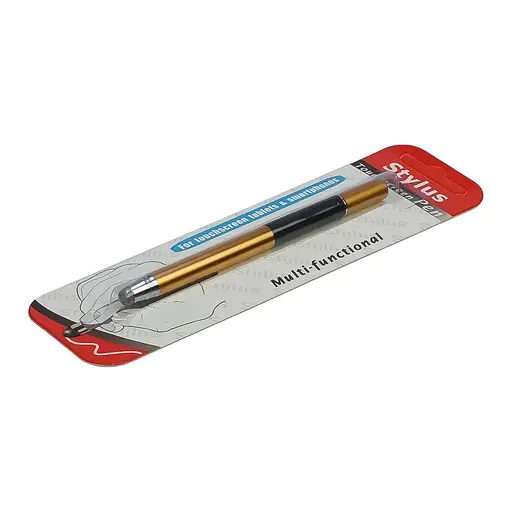 Стилус емкостный, высокоточный Jot Pro двусторонний, алюминиевый, со вставкой, золотистый - фото 3