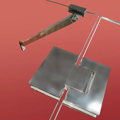 Бічна стінка для кабіни Koer SR SW04-80x200-TR-01 прозоре скло Easy Clean 10 мм, хром KR5389, прозоре, хром - фото 5