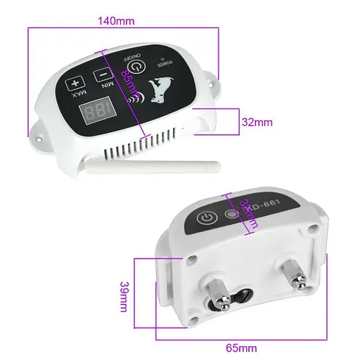 Бездротовий електронний паркан для собак Pet KD-661 з 1-м нашийником, білий (100370) - фото 6