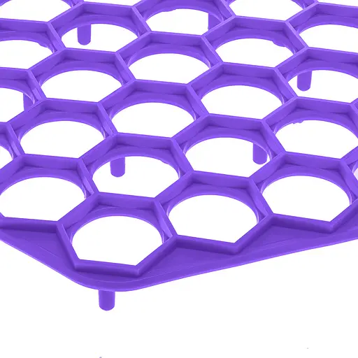 Пластикова пельменниця шестикутна (форма для приготування пельменів) Ø23 см, Kitchette Фіолетовий 85668 - фото 3