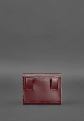 Набір жіночих бордових шкіряних сумок Mini поясна / кроссбоді - фото 5