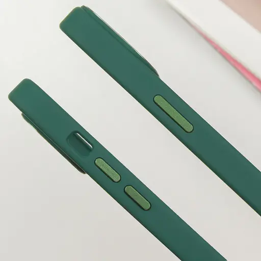 Чохол Epik TPU Bonbon Metal Style with MagSafe для Apple iPhone 15, 6.1 Зелений/Pine green - фото 4