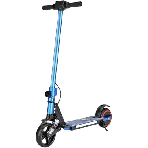 Детский Электросамокат E-Scooter ES3 LED + амортизатор Синий