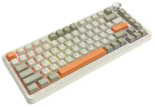 Клавіатура Ajazz AK820 MAX Flying Fish Switch Retro Colour - 8000 mAh (AK820MAX-FF-R) - фото 2