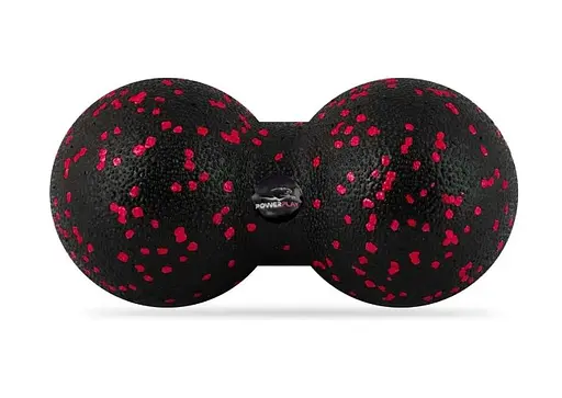Набір м'ячів для масажу та йоги PowerPlay PP_4090 EPP (Комплект з 2 штук) Red (PP_4090_Red) - фото 4
