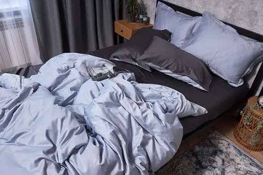 Пододеяльник Moon&Star Satin Premium Skyline Gray Полуторный 143x210 см - фото 5