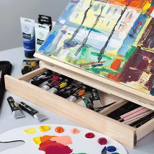 Мольберт-планшет настольный ROSA Studio А3+ 50×8,5×38см с ящиком фанера в упаковке - фото 5