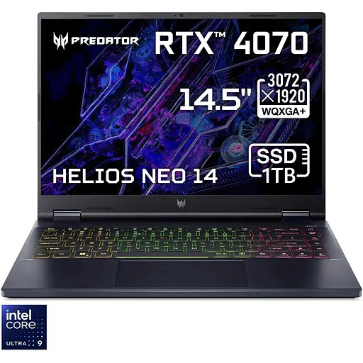 Ігровий ноутбук Acer Predator Helios Neo 14 PHN14-51-91WC Ultra 9 185H 51GHz, IPS, 32GB LPDDR5X, 1TB, RTX 4070