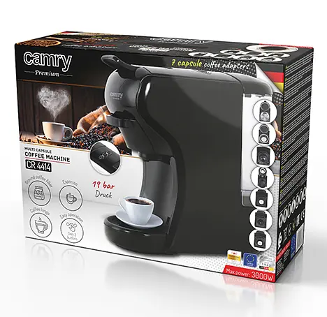 Капсульная кофемашина мультиэспрессо-машина мультикапсула Camry CR 4414 bb - фото 3