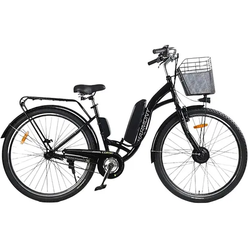 Электровелосипед Corso Harmony HR-28715, 28", городской, 350W, 36V 10Ah, с корзиной и багажником