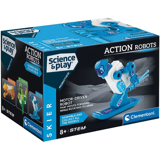 Игрушка робот-конструктор Clementoni Science & Play Skier (75136)