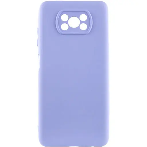 Чохол Silicone Cover Lakshmi Full Camera (AA) для Xiaomi Poco X3 NFC / Poco X3 Pro Бузковий / Dasheen