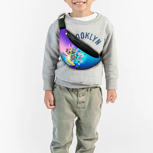 Набір дитячий Щенячий патруль рюкзак 36х27см сумка-бананка, кружка з принтом для хлопчика (01625) - фото 3