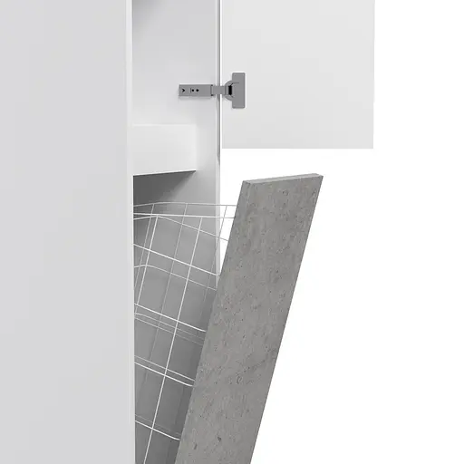 Пенал напольный AM.PM Gem S 35 см правосторонний с корзиной M91CSR0351BF38 - фото 6