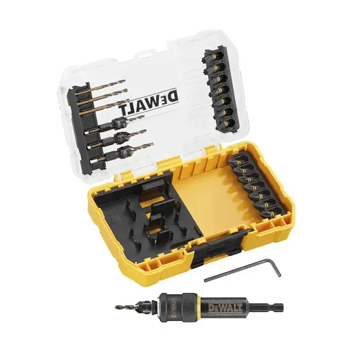 Набір пілотних свердел DeWalt з зенкерами Flextorq Flip & Drive 25 шт. (DT70779T)