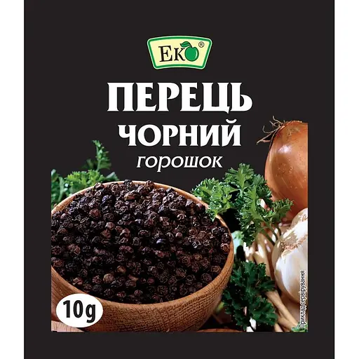 Перец черный Эко горошек 10 г (1778) - фото 1