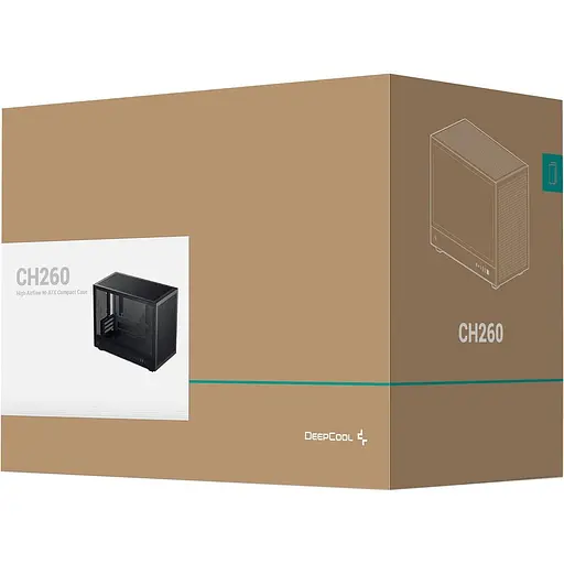 Корпус Deepcool CH260 Без БП Black (R-CH260-BKNGM0-G-1) - фото 11