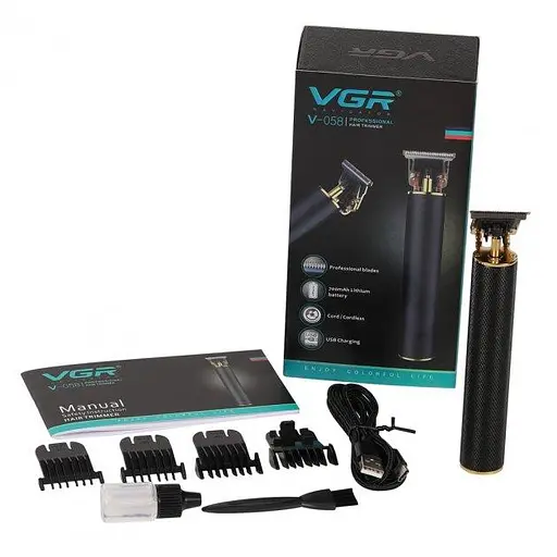 Професійна бездротова машинка для стрижки волосся VGR V-058 машинка для волосся бороди - фото 6