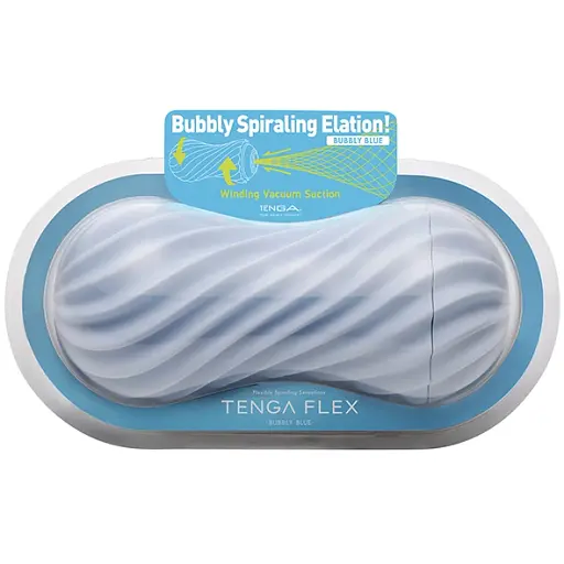 Мастурбатор Tenga Flex Bubbly блакитний - фото 4