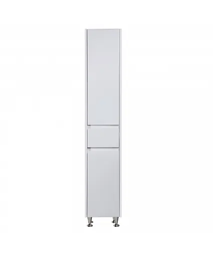 Пенал Мойдодыр Prime П-33к белый напольный шкаф с корзиной, Белый - фото 3