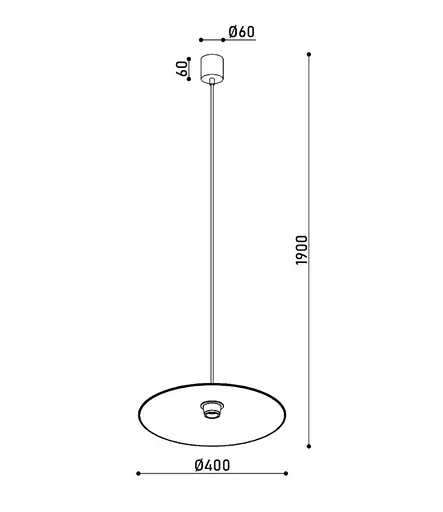 Светильник подвесной KLOODI DECO PE-ALBA400 7W 3K WH - фото 2