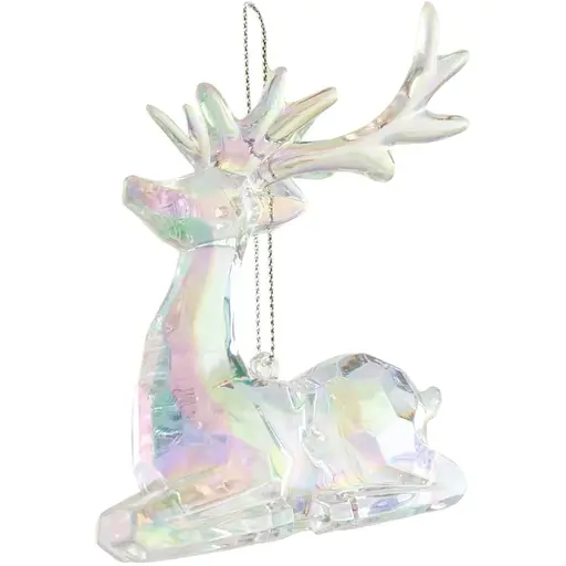 Украшение декоративное Chomik Олень пластик перламутр 8x9 см (BAI5881) - фото 2