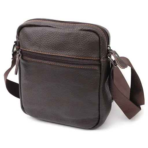 Чоловіча шкіряна сумка Vintage 18х19х6 см sum0020307 - фото 2