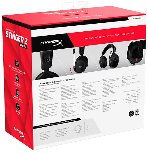 Гарнітура ігрова Cloud Stinger 2, WL/USB-A, чорний HyperX teh0013195 - фото 10