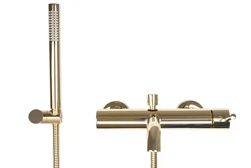 Смеситель для ванны и душа Rea Lungo L.gold золото REA-B6635 Золотой - фото 2