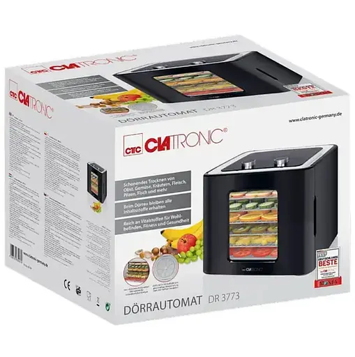 Сушилка для овощей грибов мясных снеков дегидратор Clatronic DR 3773 - фото 6