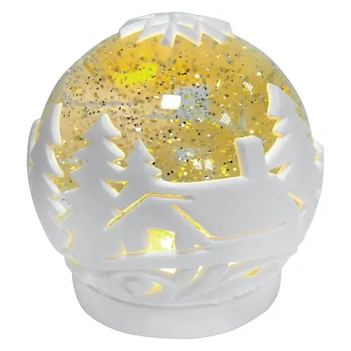 Шар Ялинки з підсвіткою d-14 см - фото 1