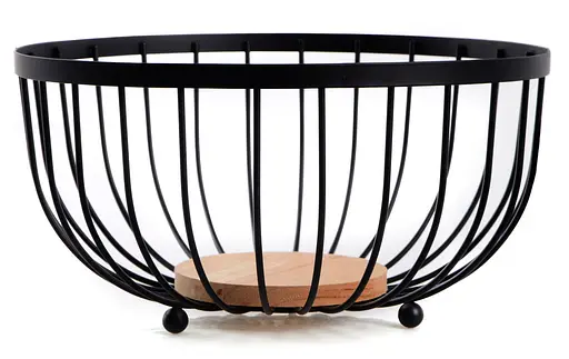 Ваза для фруктов Ringel Oder металлическая черная 25x12 см (RG-9004) - фото 3